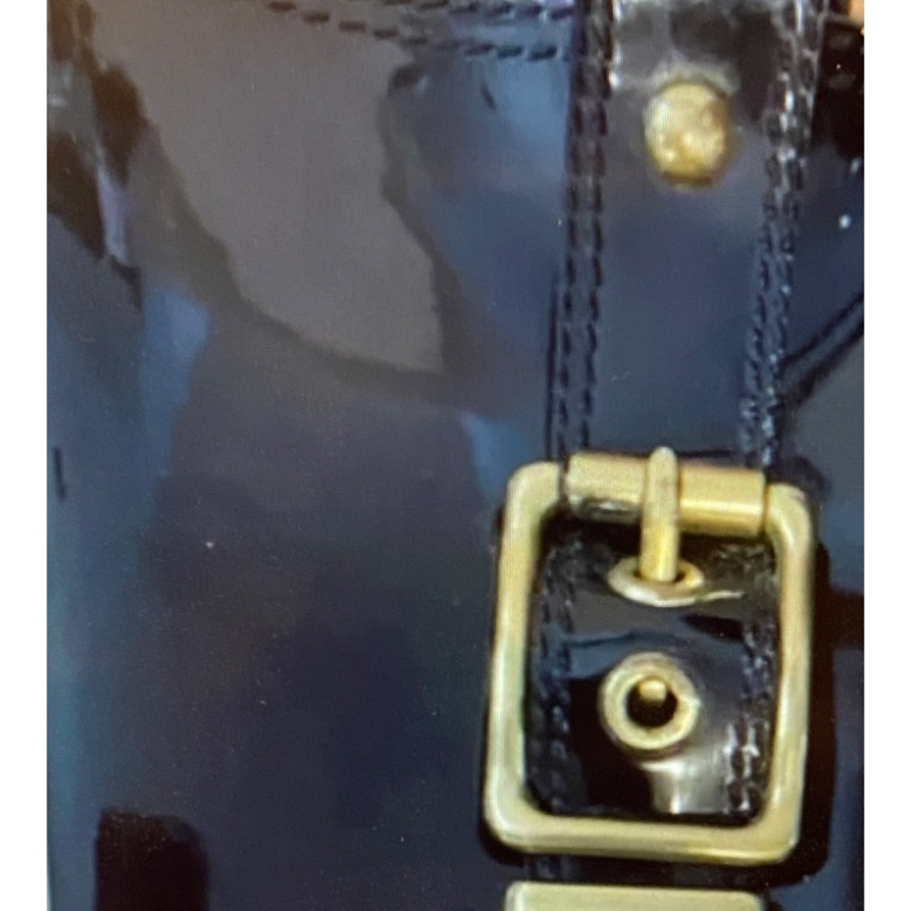 Coach women's Black Rain Boots - Picture 3 of 4